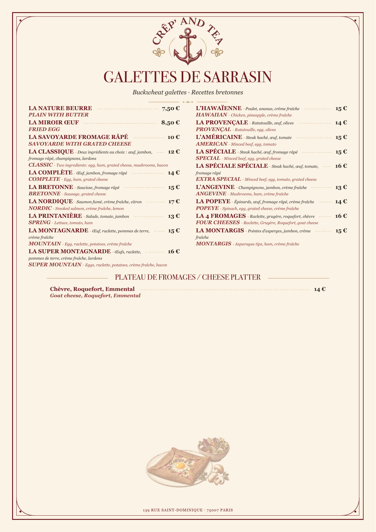 Page 3 — Galettes / Buckwheat galettes